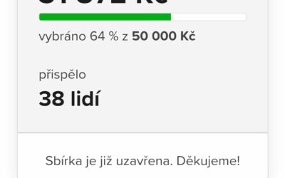 Sbírka na Darujme.cz ukončena