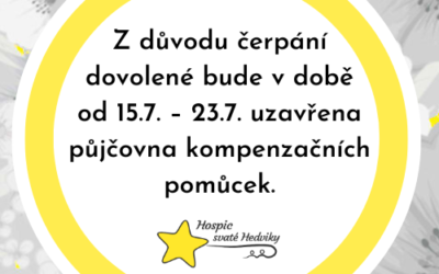 Omezený provoz půjčovny – dovolená